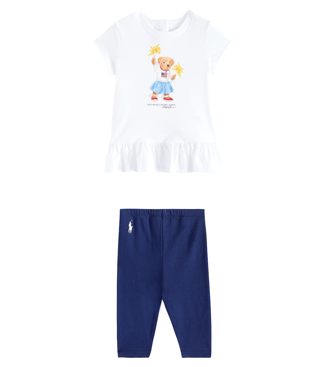 Baby Set aus T-Shirt und Hose aus Baumwolle | Polo Ralph Lauren Kids