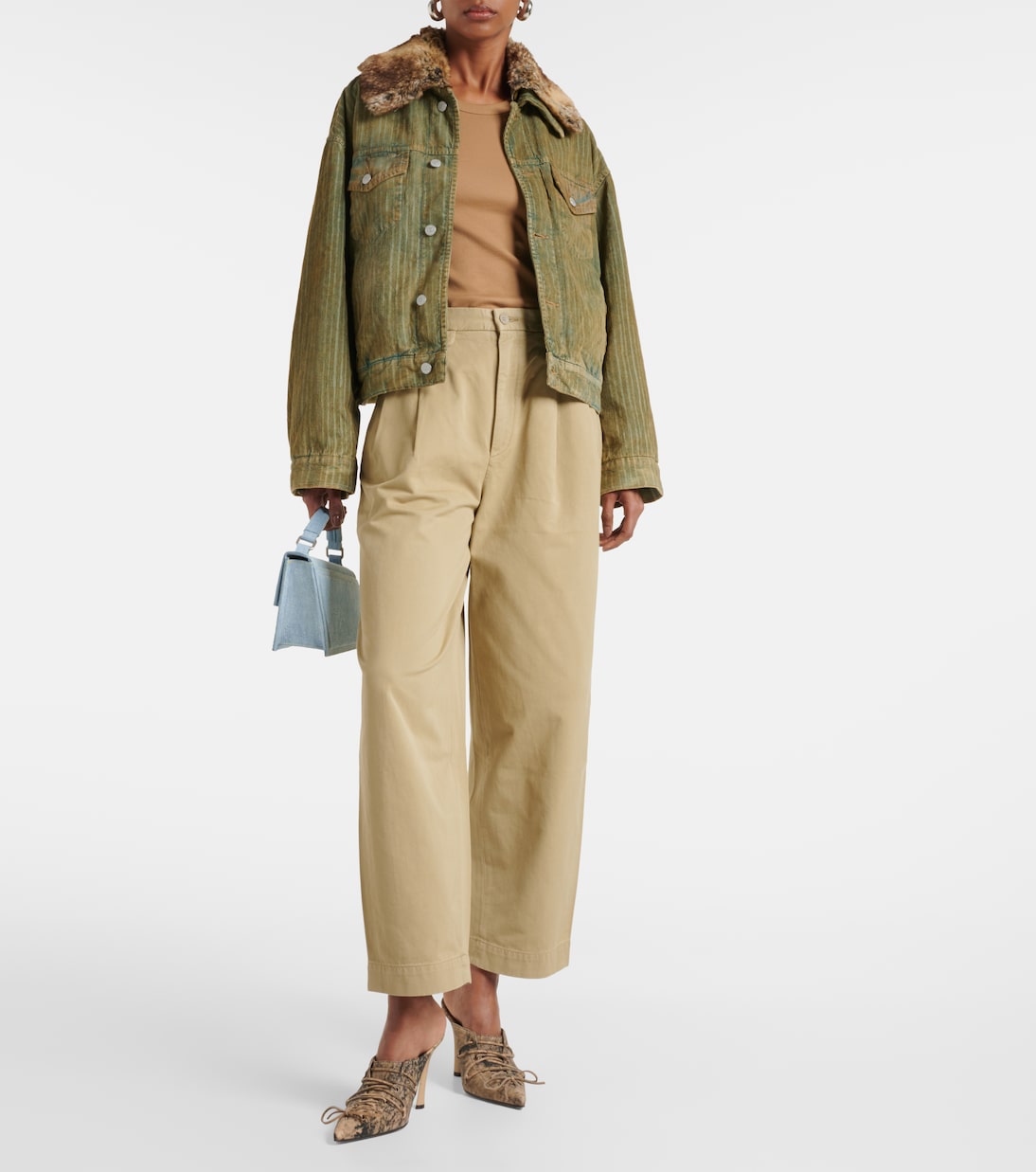 Weite Chinohose Becker aus Baumwoll-Twill | Agolde