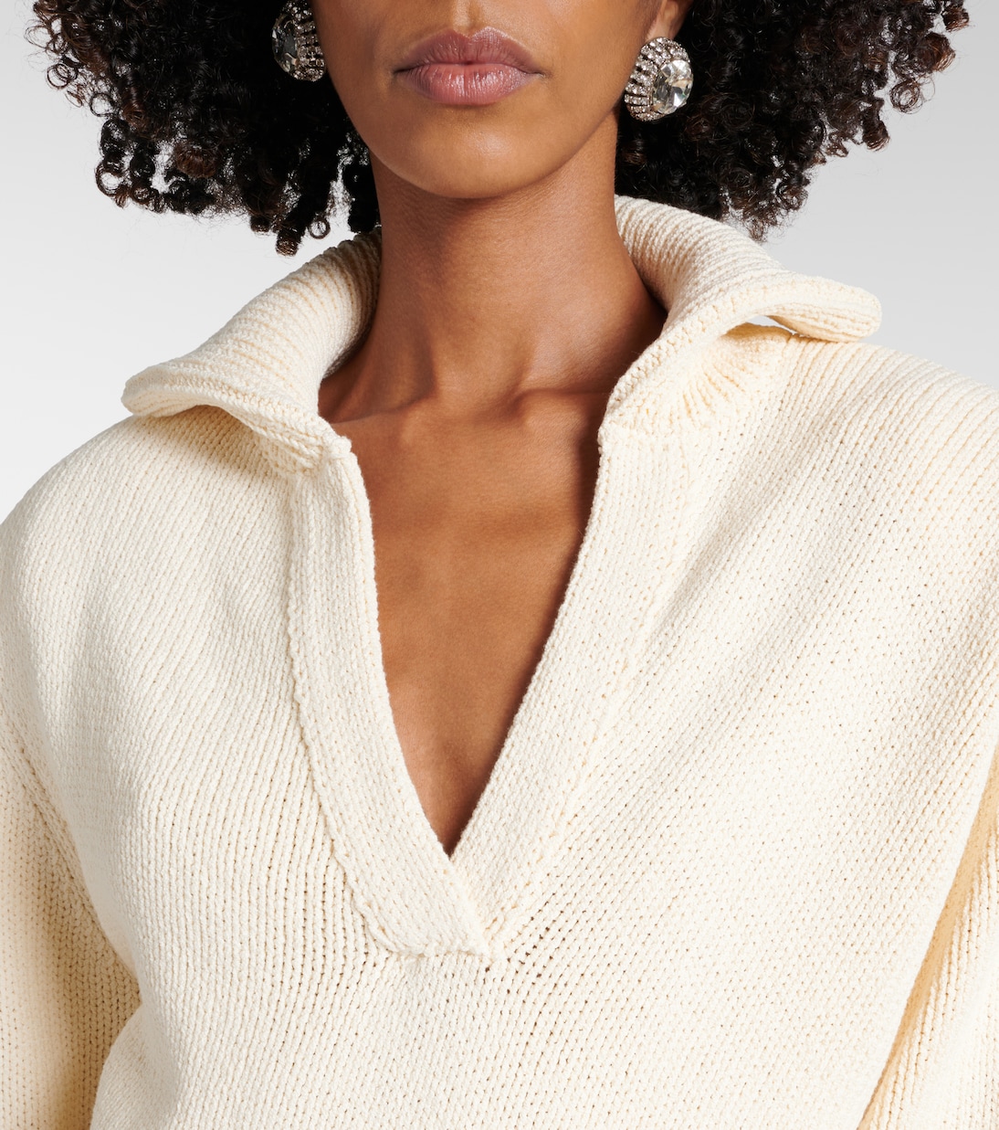 Polo raccourci en coton mélangé | Magda Butrym