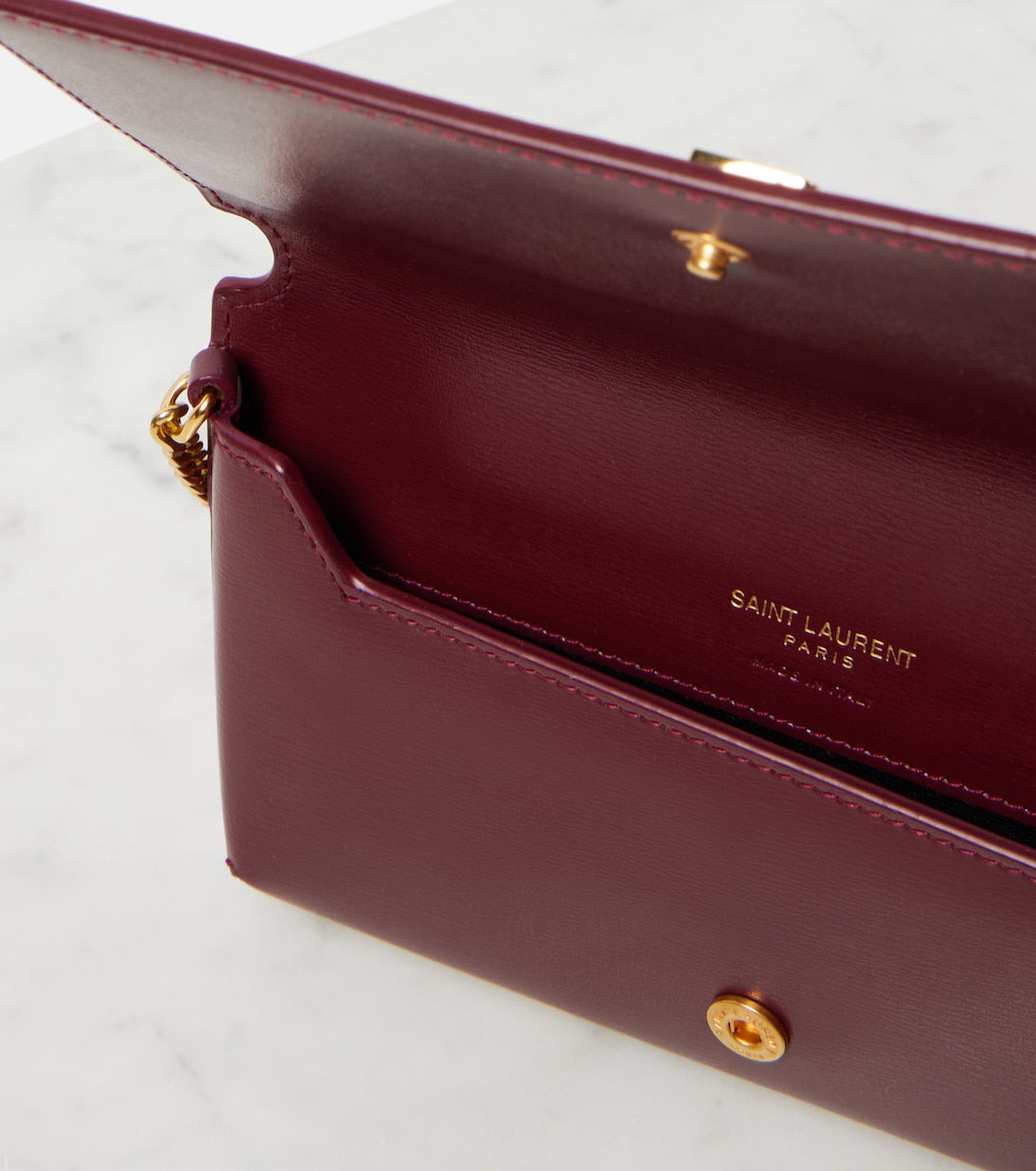 Cassandre leather phone pouch | Saint Laurent