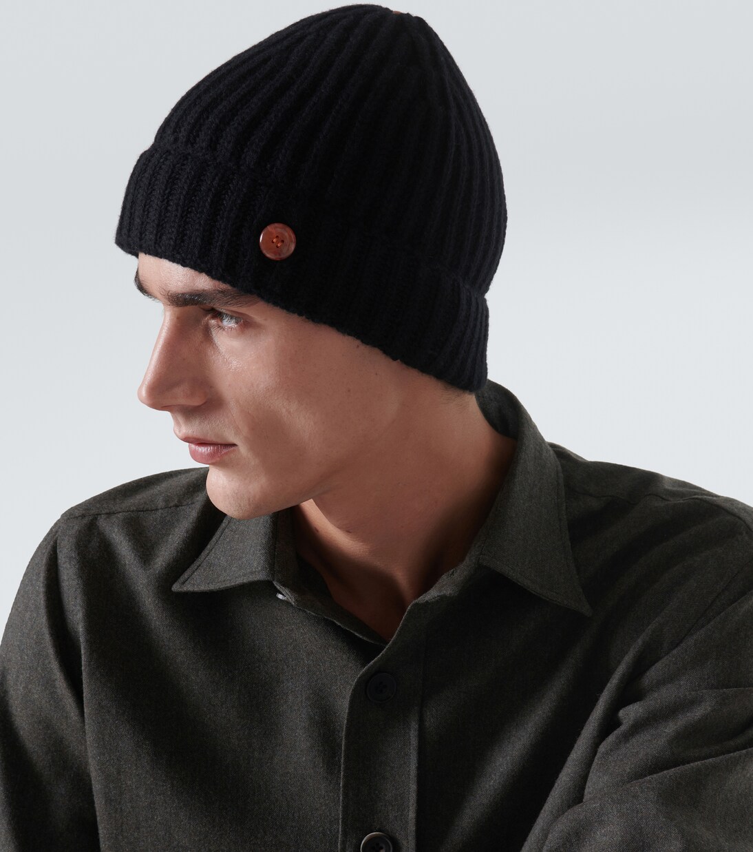 Mütze Molly Hogan aus Kaschmir mit Karneol | God's True Cashmere