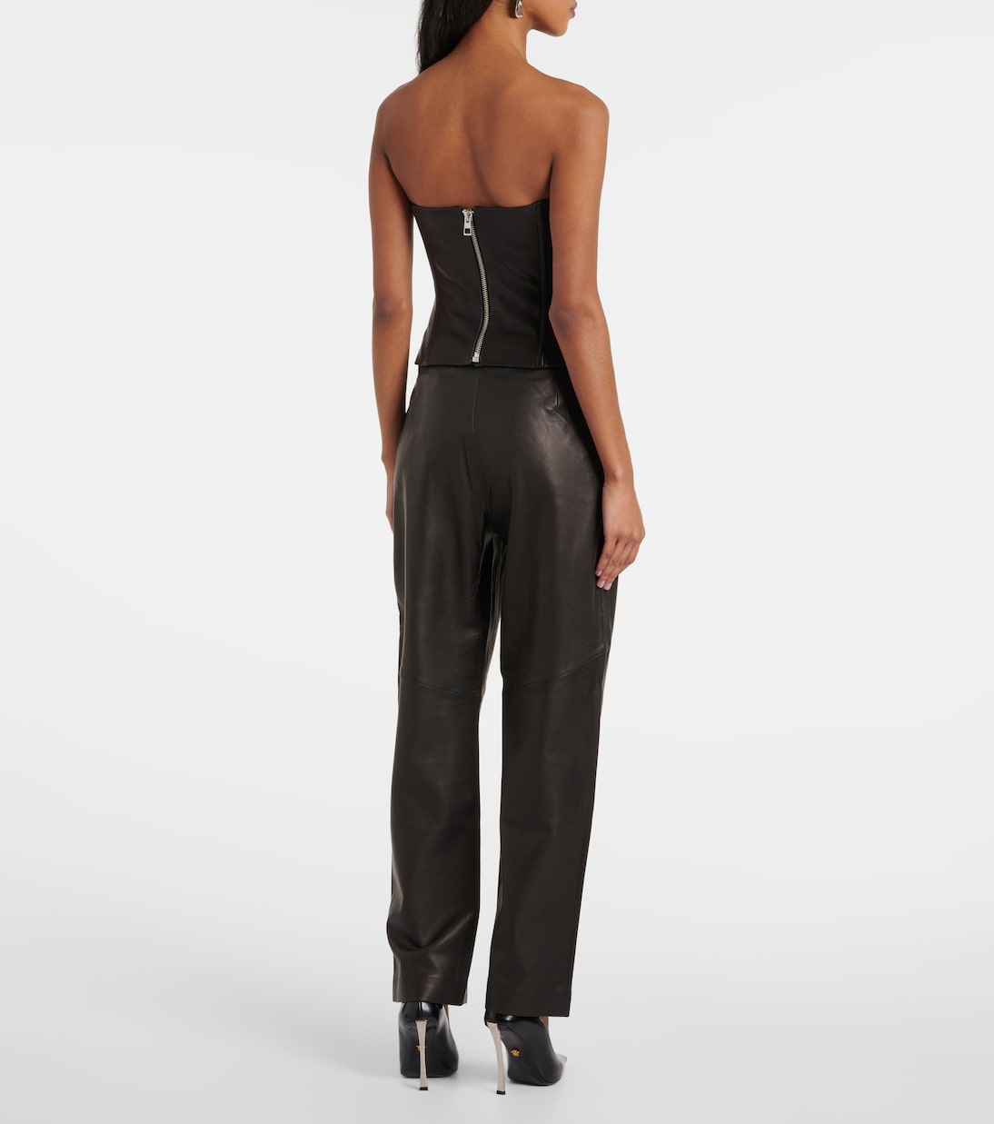 Bustier-Top aus Leder | The Sei