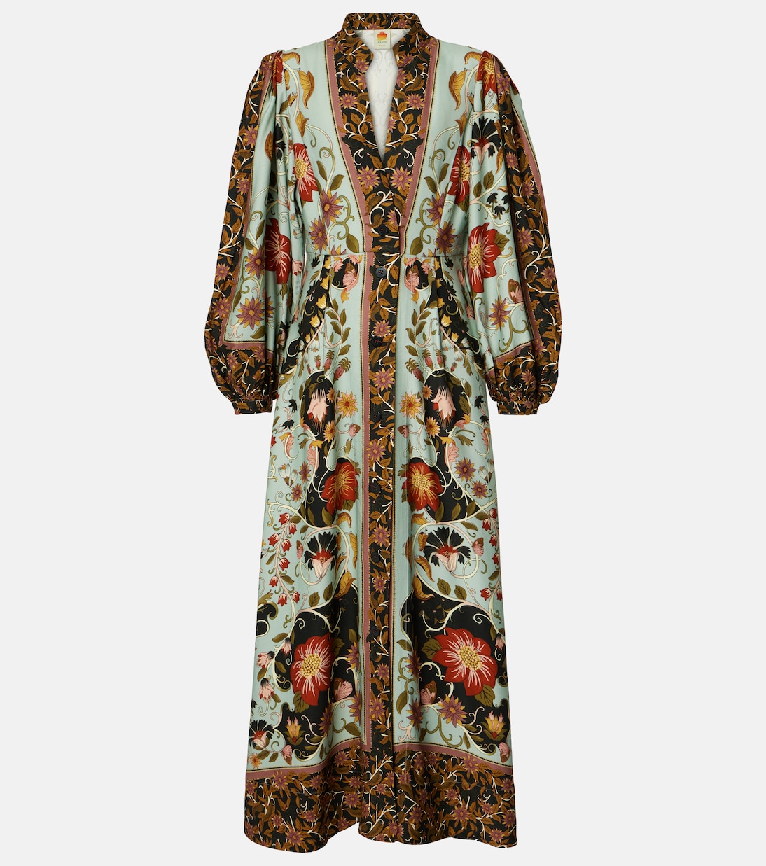 Robe longue Blue Flowing Beauty à fleurs | Farm Rio