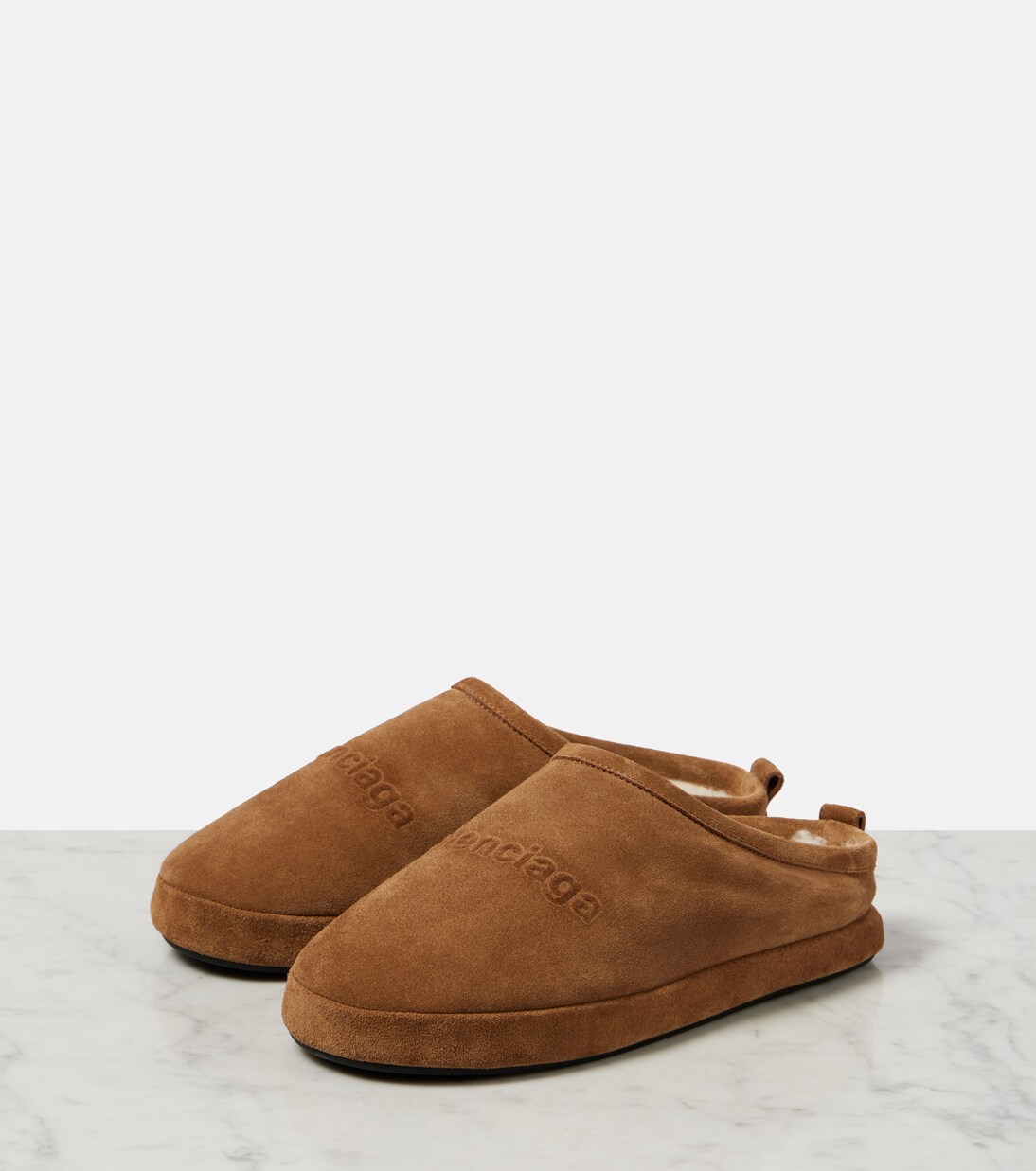 Slippers Alaska aus Veloursleder | Balenciaga