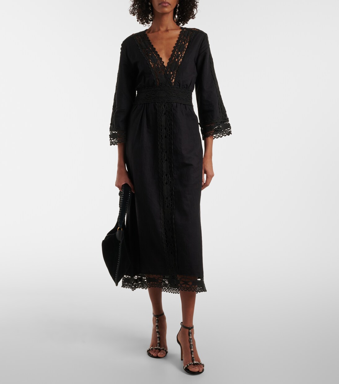 Abito midi Verona in lino e cotone | Marant Etoile