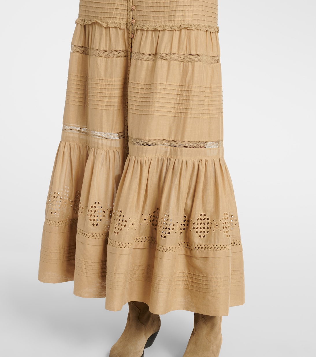 Minifalda Dusta de algodón con encaje | Marant Etoile