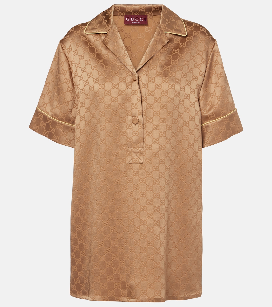 Blusa de satén con GG | Gucci