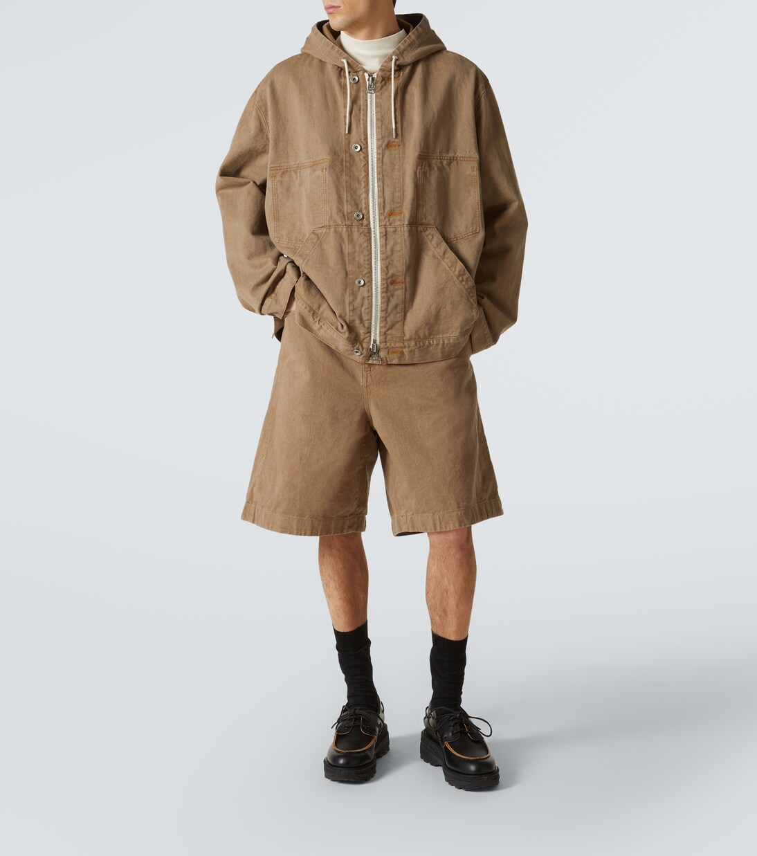 Hooded denim jacket | Sacai