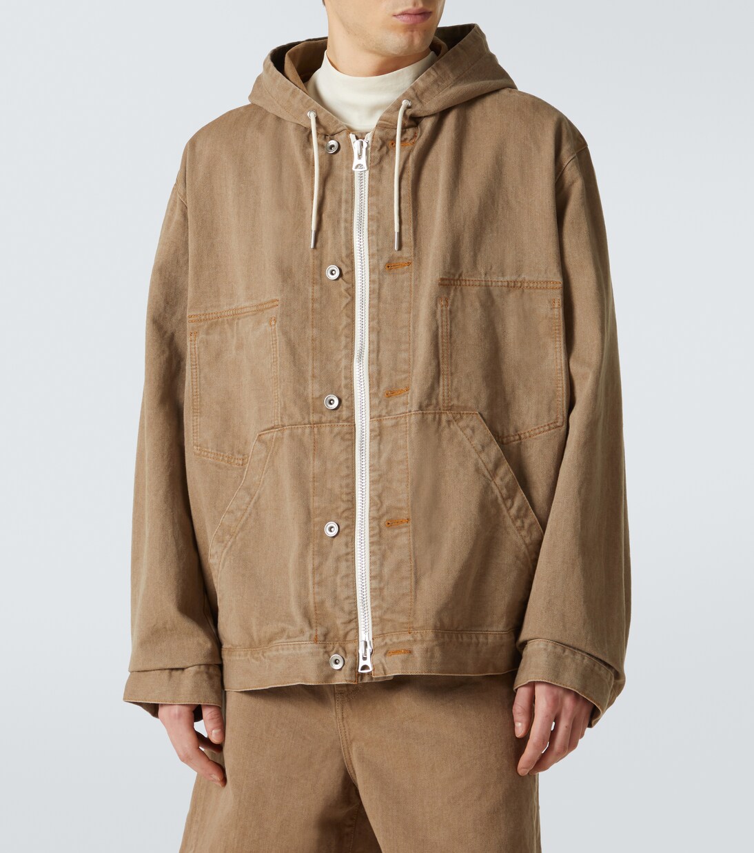 Hooded denim jacket | Sacai