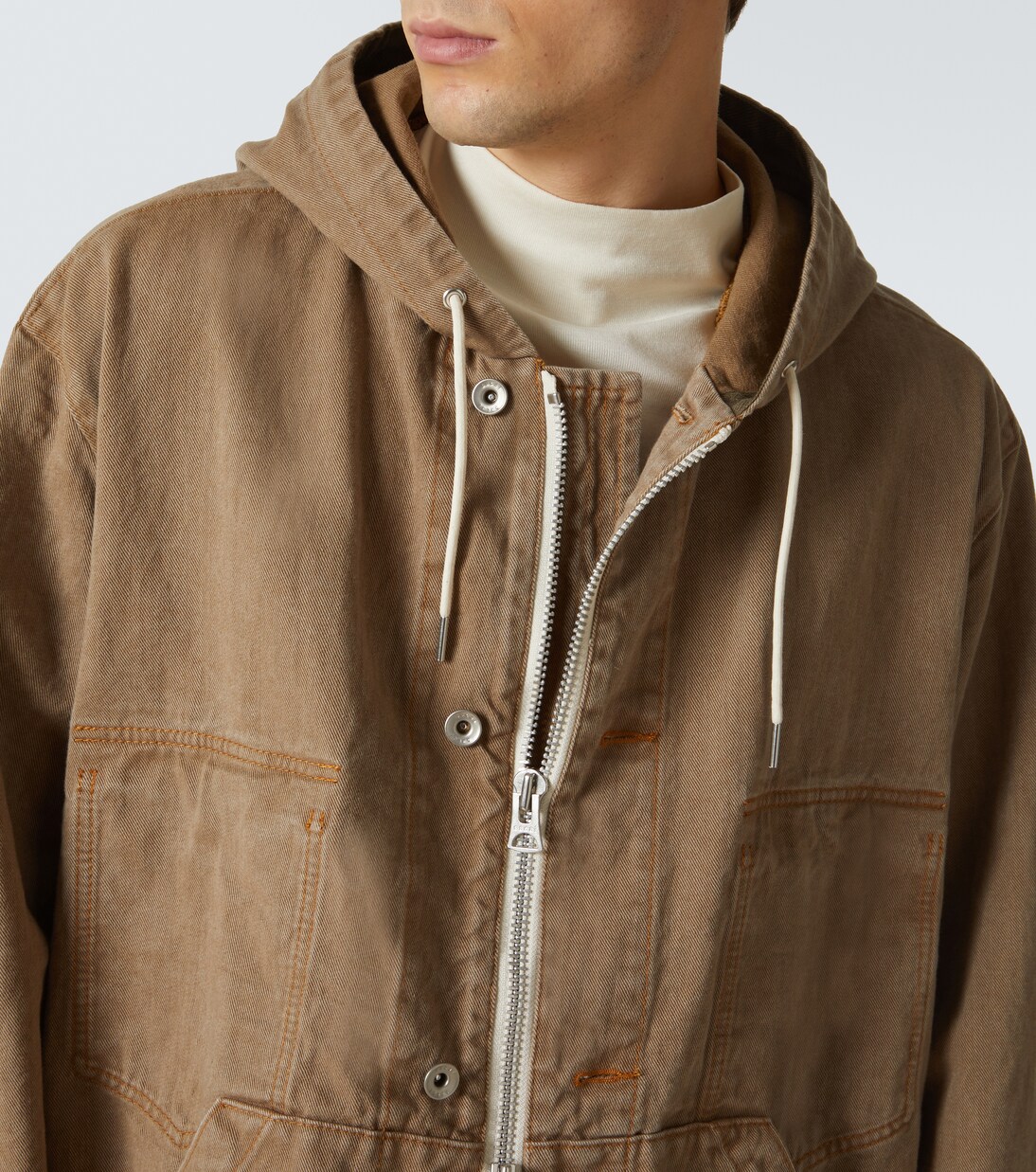 Hooded denim jacket | Sacai