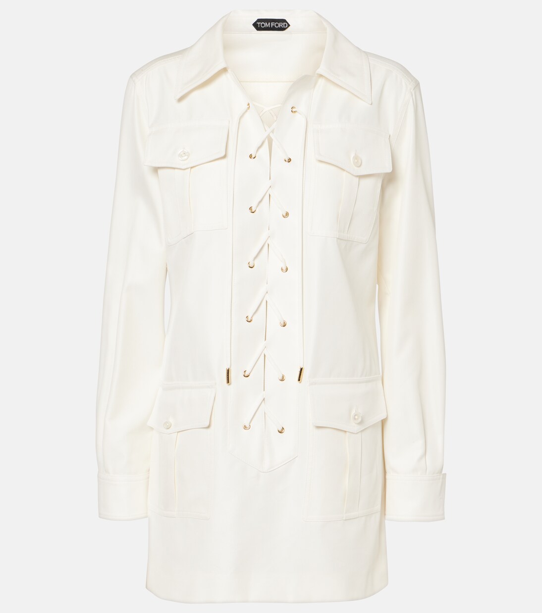 Minikleid aus Baumwolle und Seide | Tom Ford