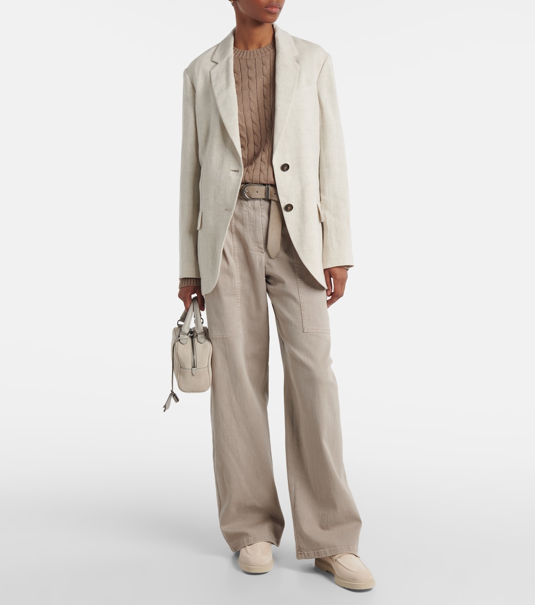 Mocasines de ante con cuentas monili | Brunello Cucinelli