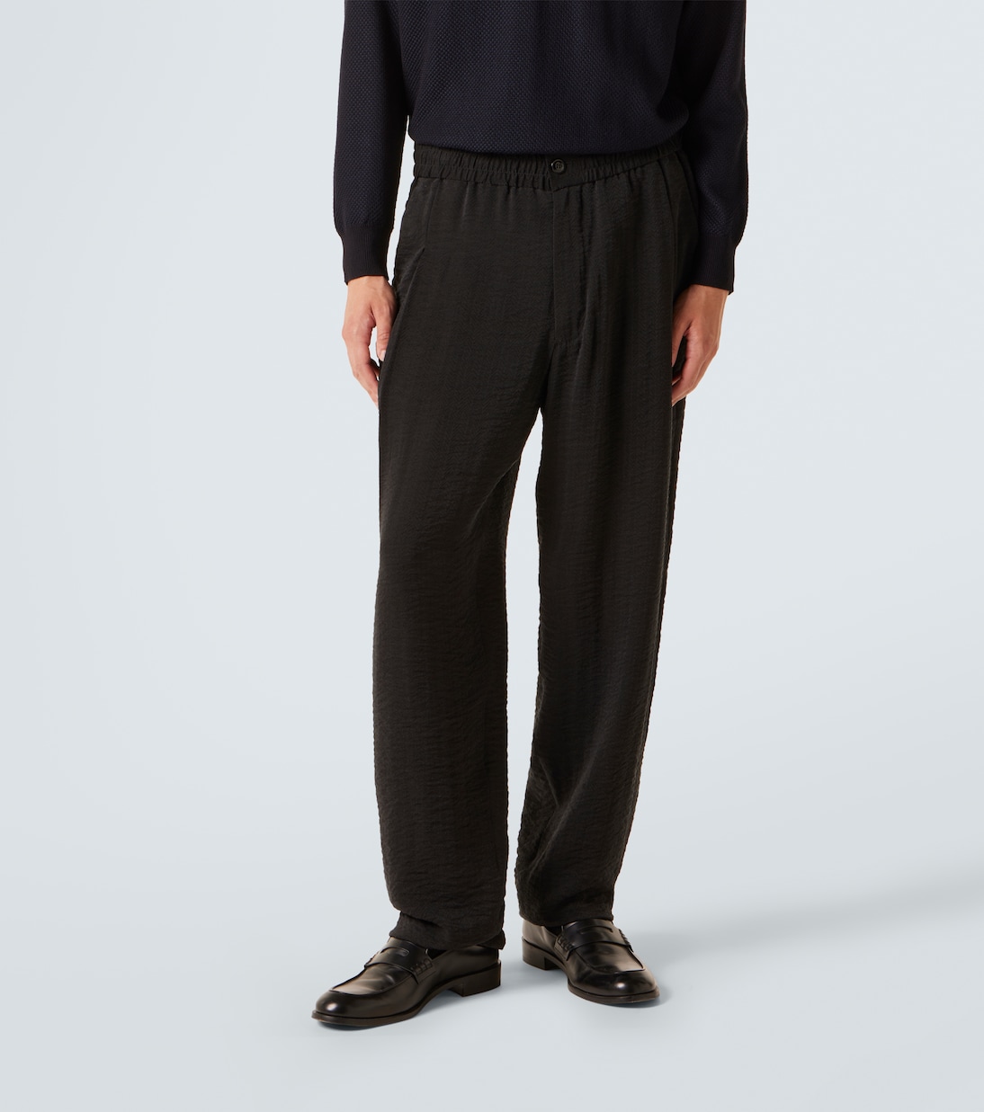 Jacquard straight pants | Giorgio Armani
