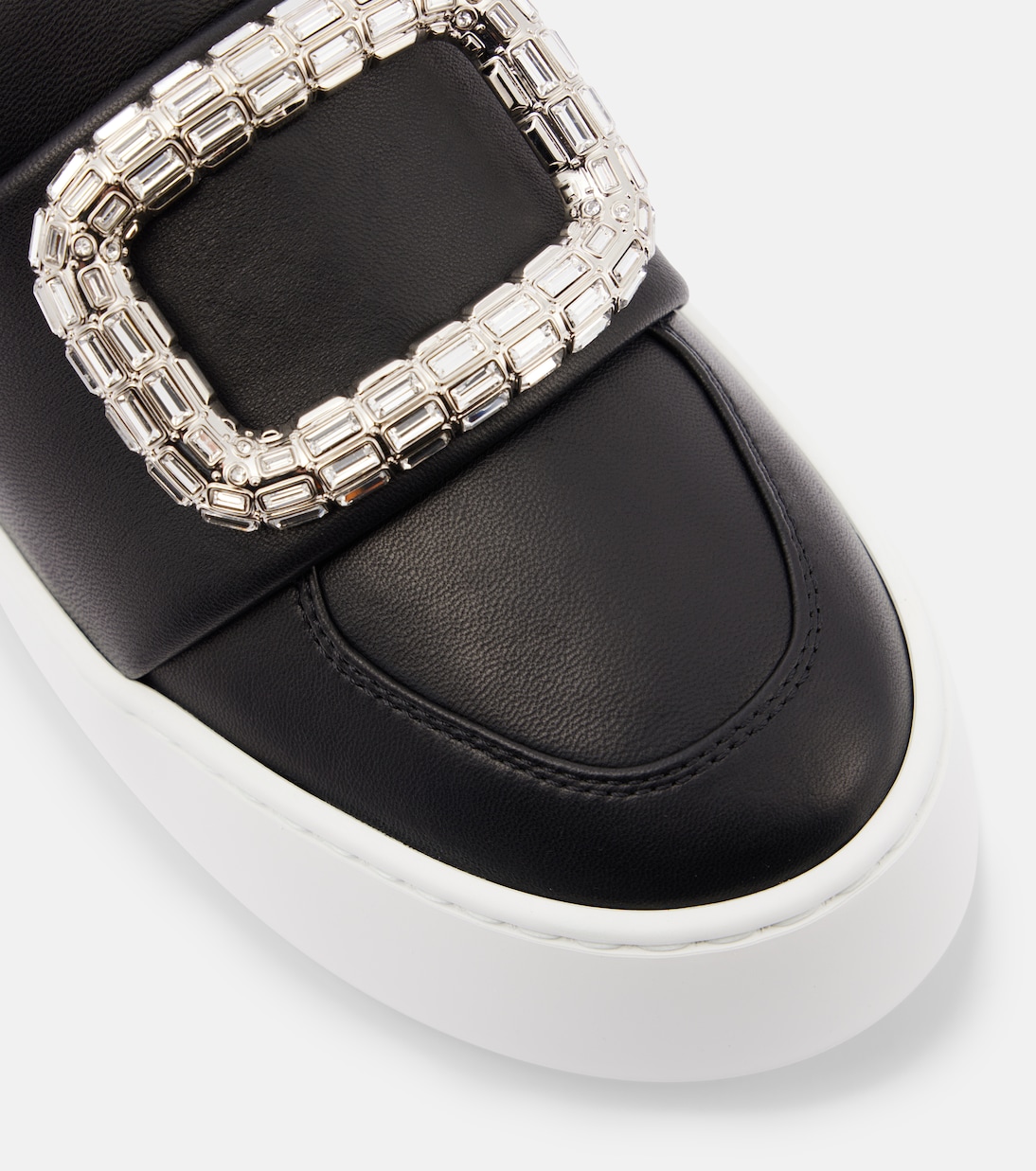 Puffy Choc leather platform sneakers | Roger Vivier