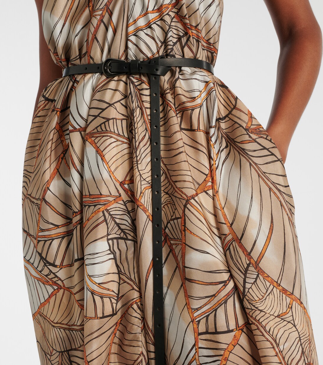 Slim leather belt | Brunello Cucinelli