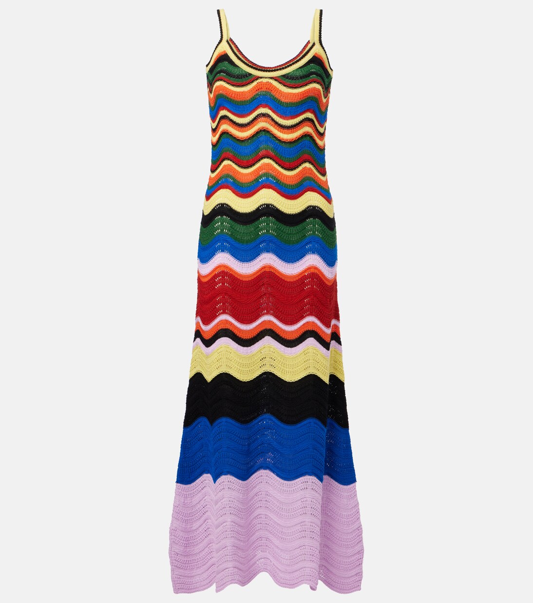 Robe longue en crochet de coton | La DoubleJ