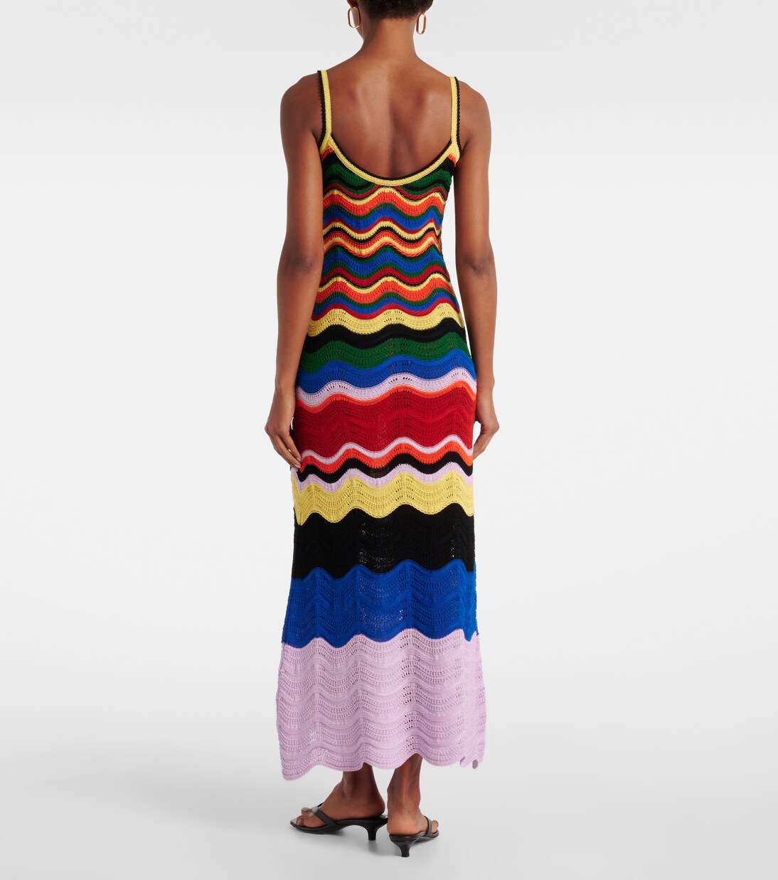 Robe longue en crochet de coton | La DoubleJ