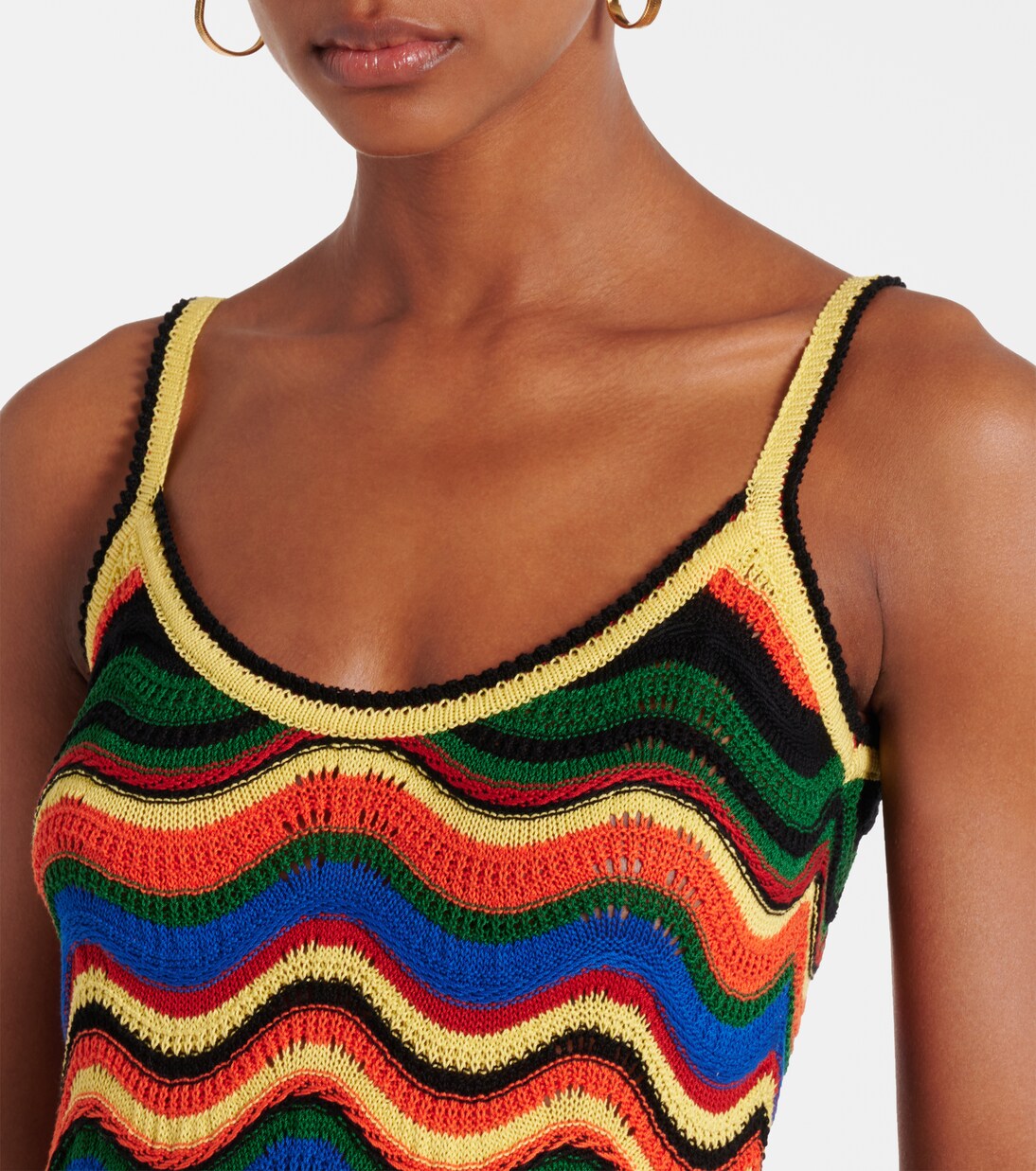 Robe longue en crochet de coton | La DoubleJ