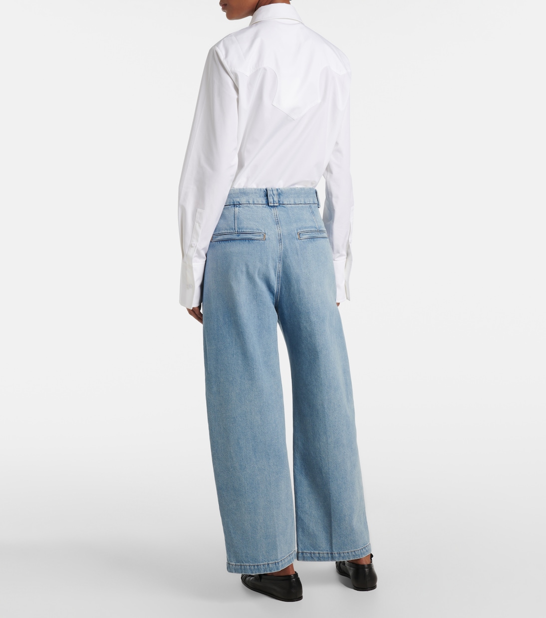 Cara twill cropped wide-leg pants | Citizens of Humanity