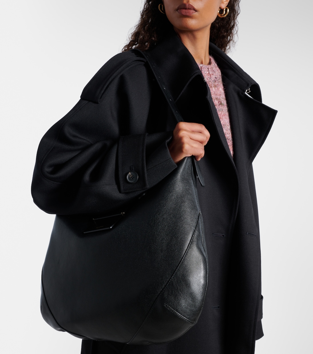 Tote Bag Bar Medium aus Leder | Jimmy Choo