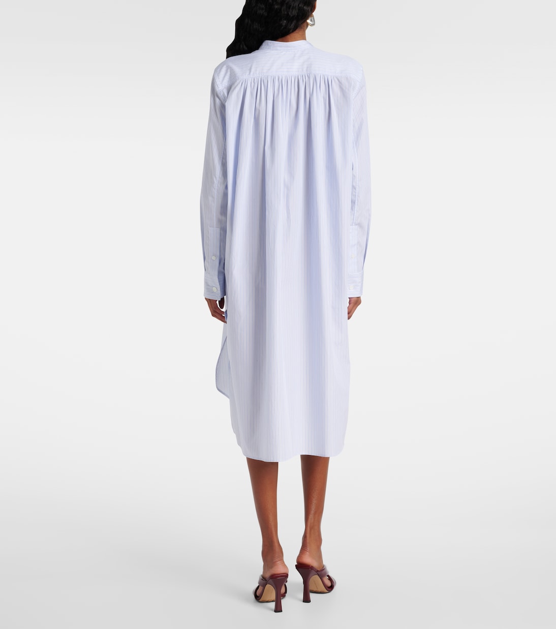 Striped cotton shirt dress | Bottega Veneta