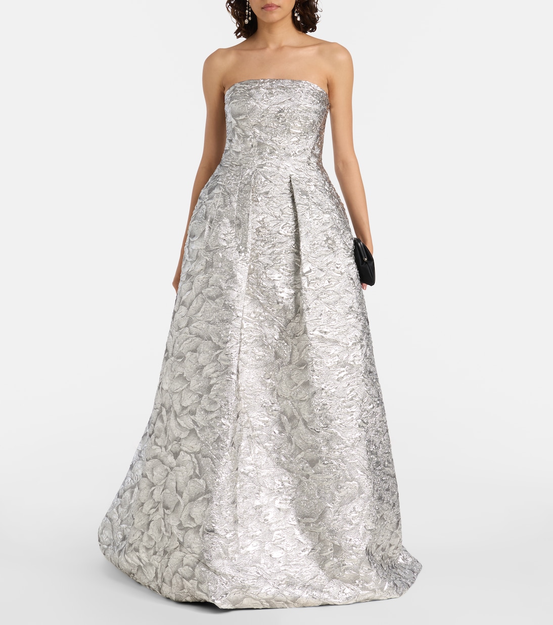 Bustier-Robe aus Jacquard | Monique Lhuillier