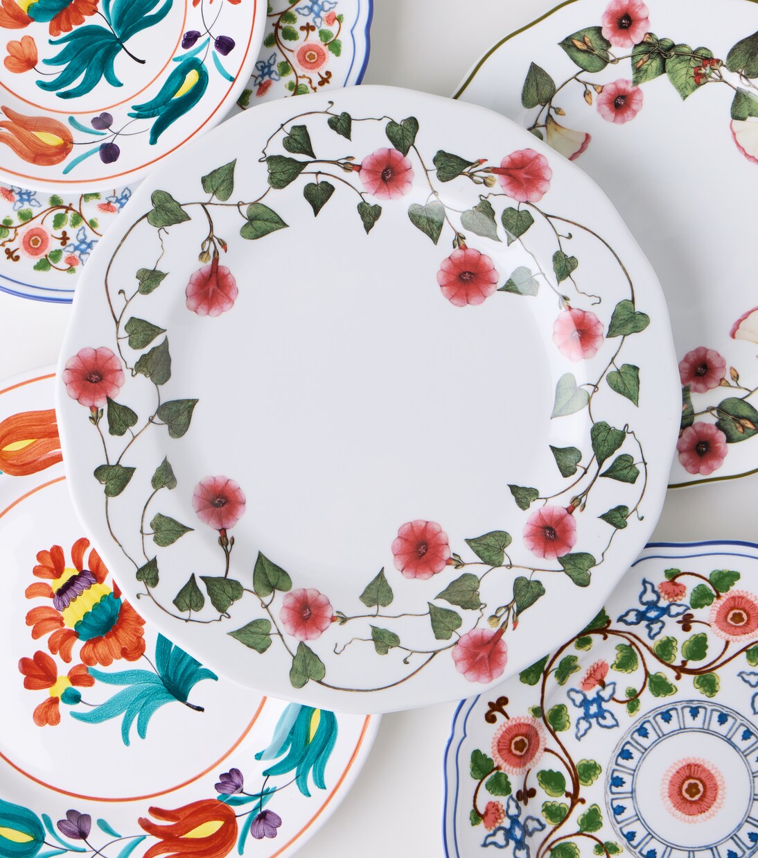 Ciclamino floral porcelain charger plate | Cabana