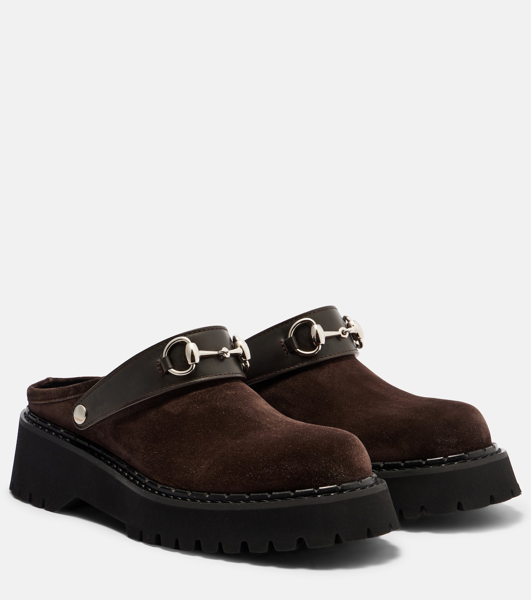 Slippers Horsebit aus Veloursleder | Gucci