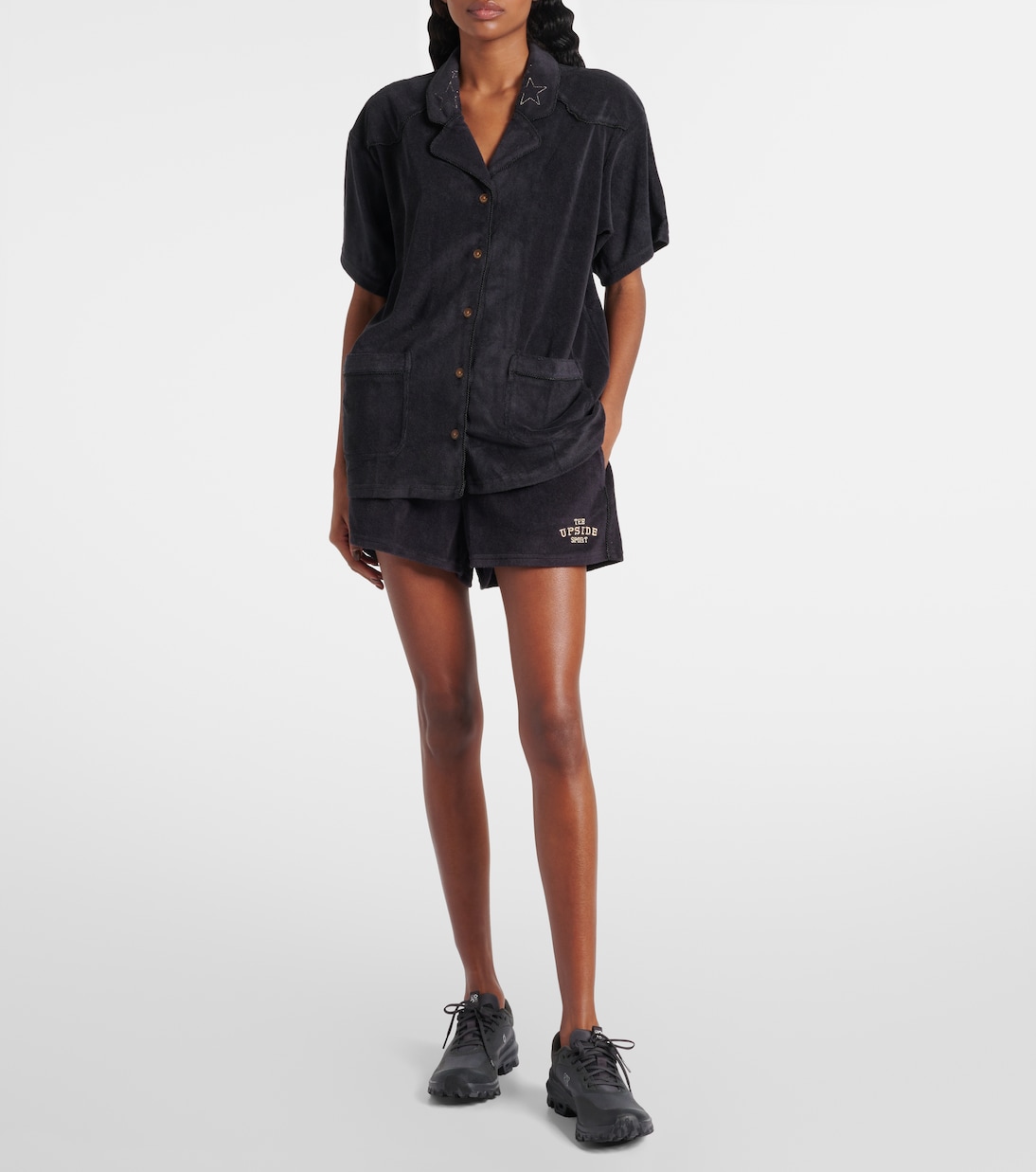 Saddle Up Ziggy logo terry shorts | The Upside