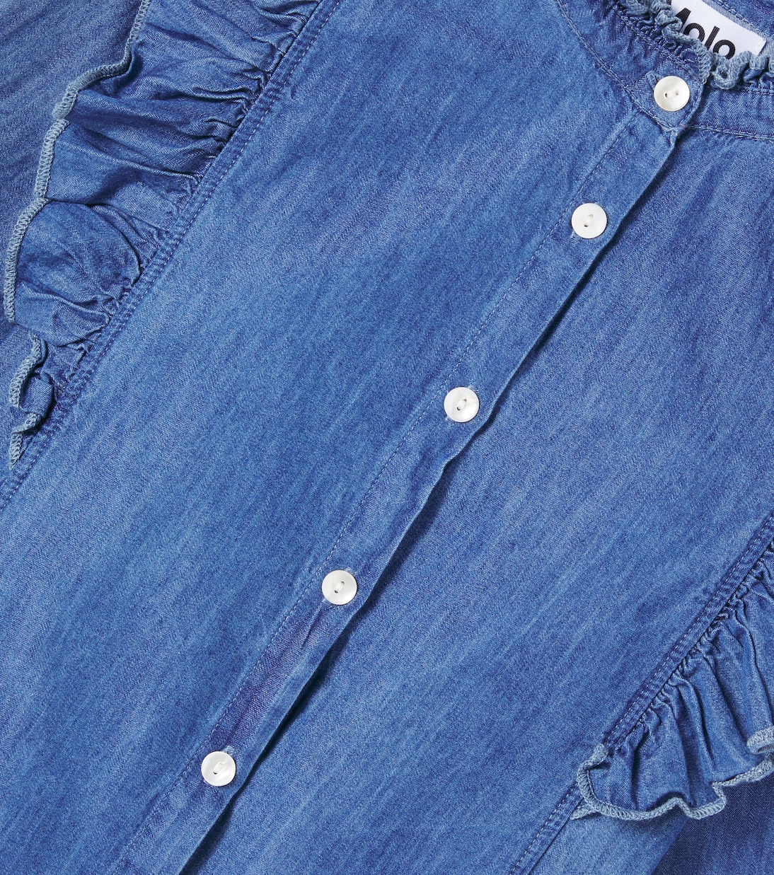 Camisa Raphaella de denim con volantes | Molo