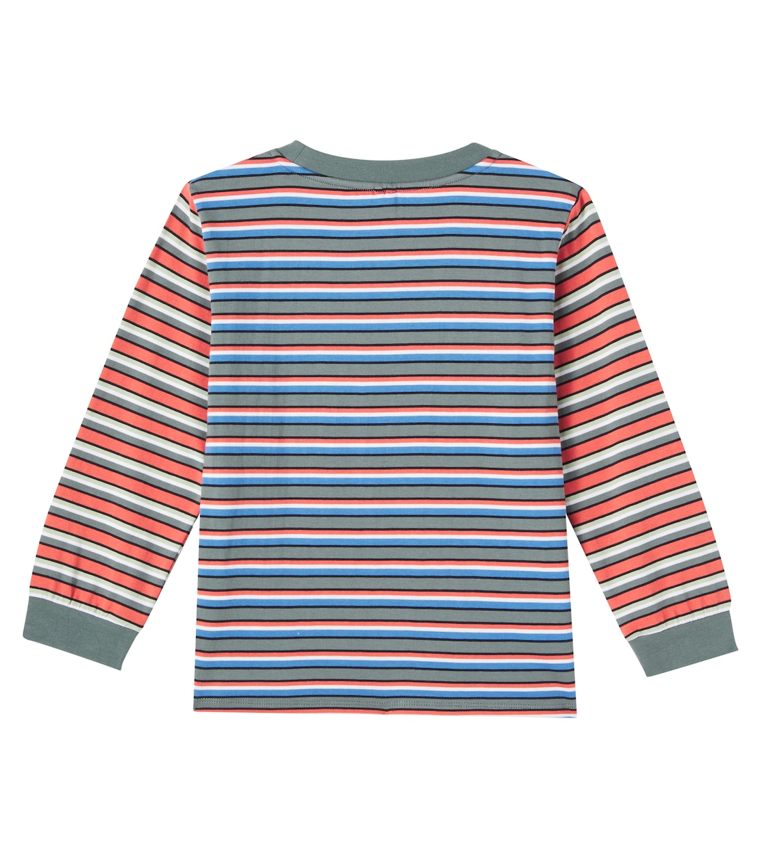 Logo striped cotton jersey top | Stella McCartney Kids