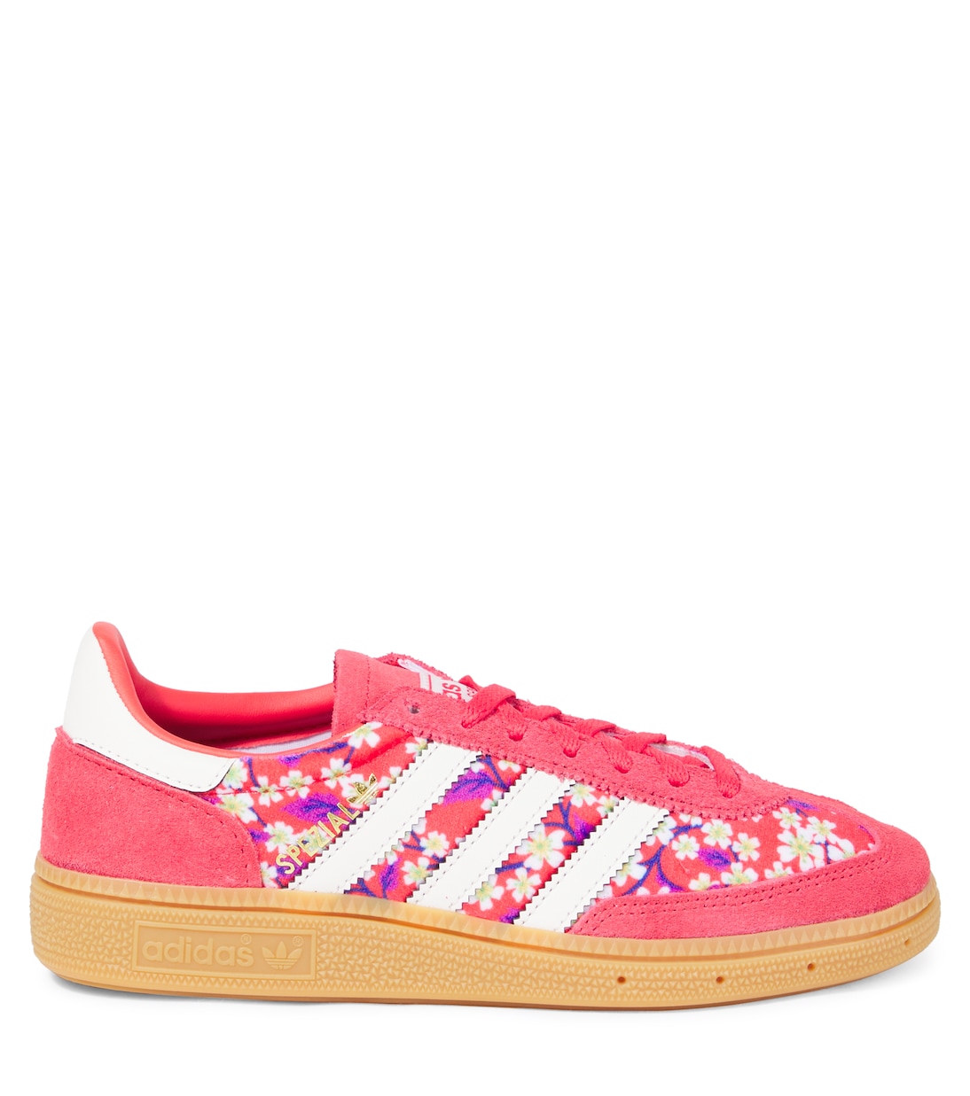 Handball Spezial floral suede-trimmed sneakers | Adidas Originals Kids
