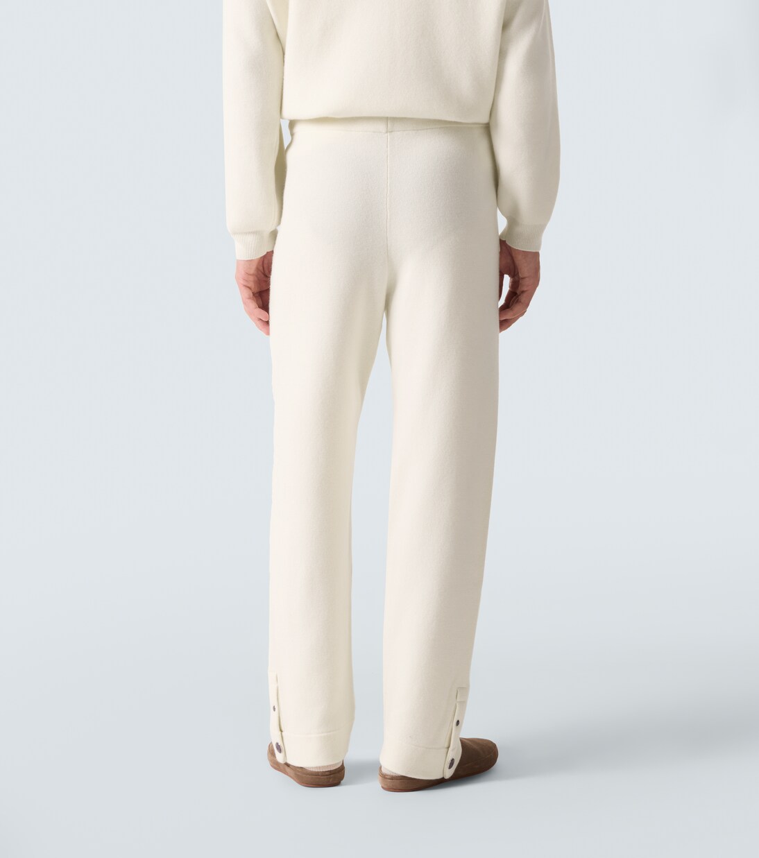 Gerade Hose aus Kaschmir mit Amethyst | God's True Cashmere