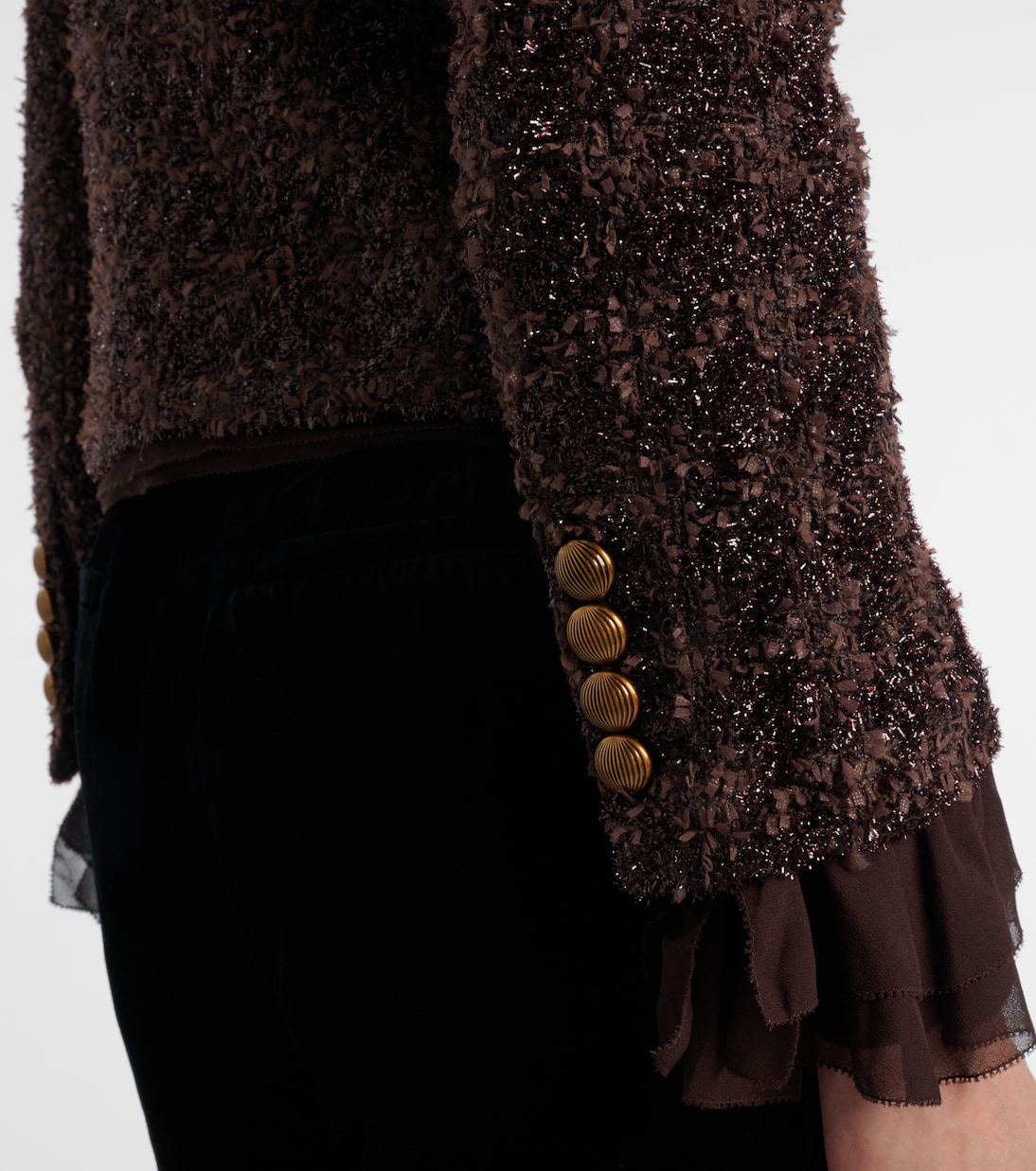 Audrina metallic tweed jacket | Veronica Beard