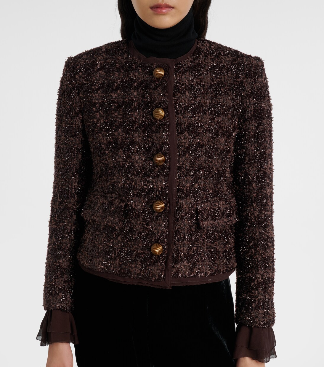 Audrina metallic tweed jacket | Veronica Beard