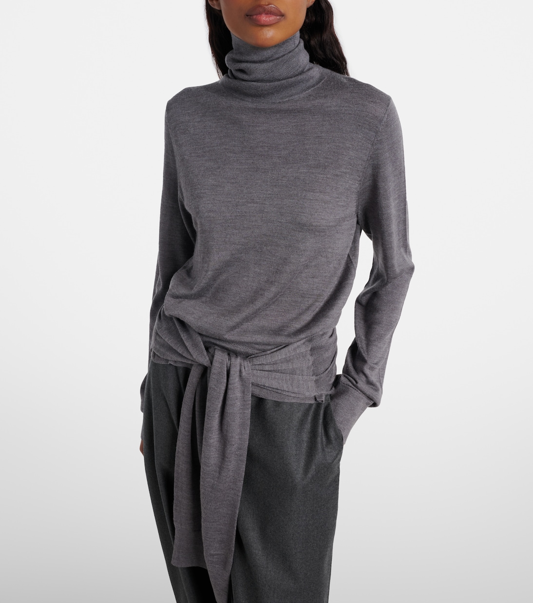 Rollkragenpullover aus Wolle und Seide | Toteme