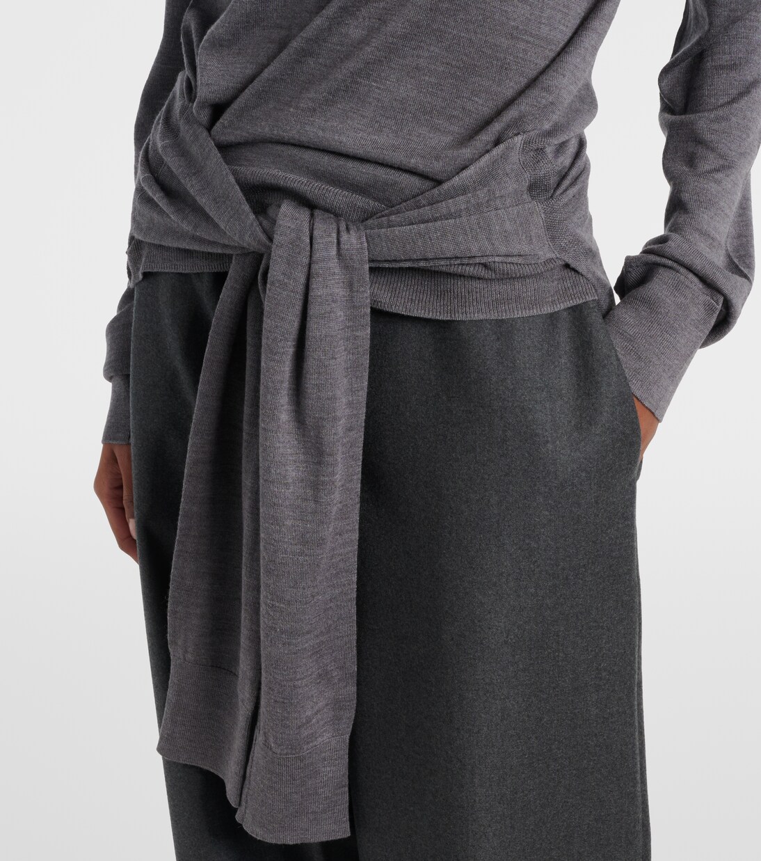 Rollkragenpullover aus Wolle und Seide | Toteme