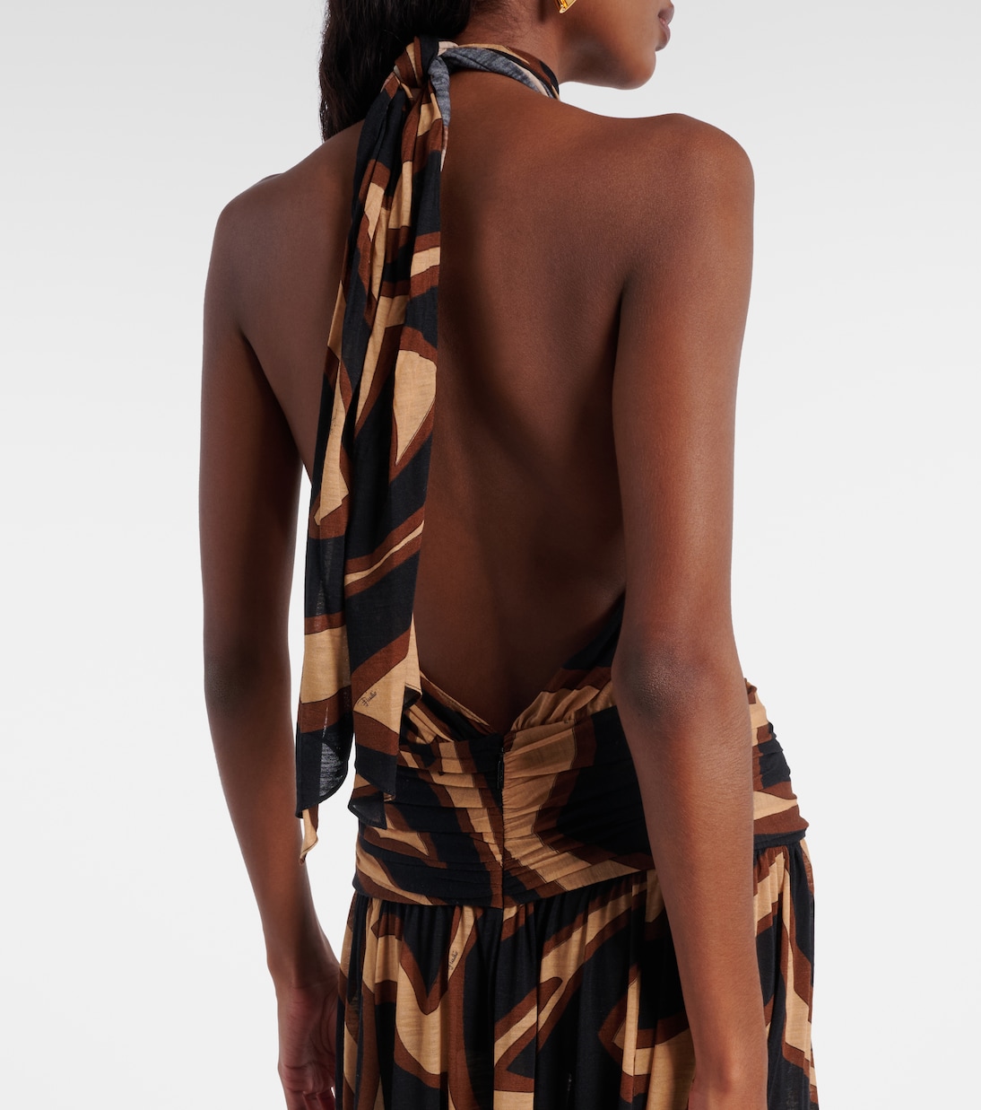 Bedrucktes Cocktailkleid aus einem Wollgemisch | Pucci