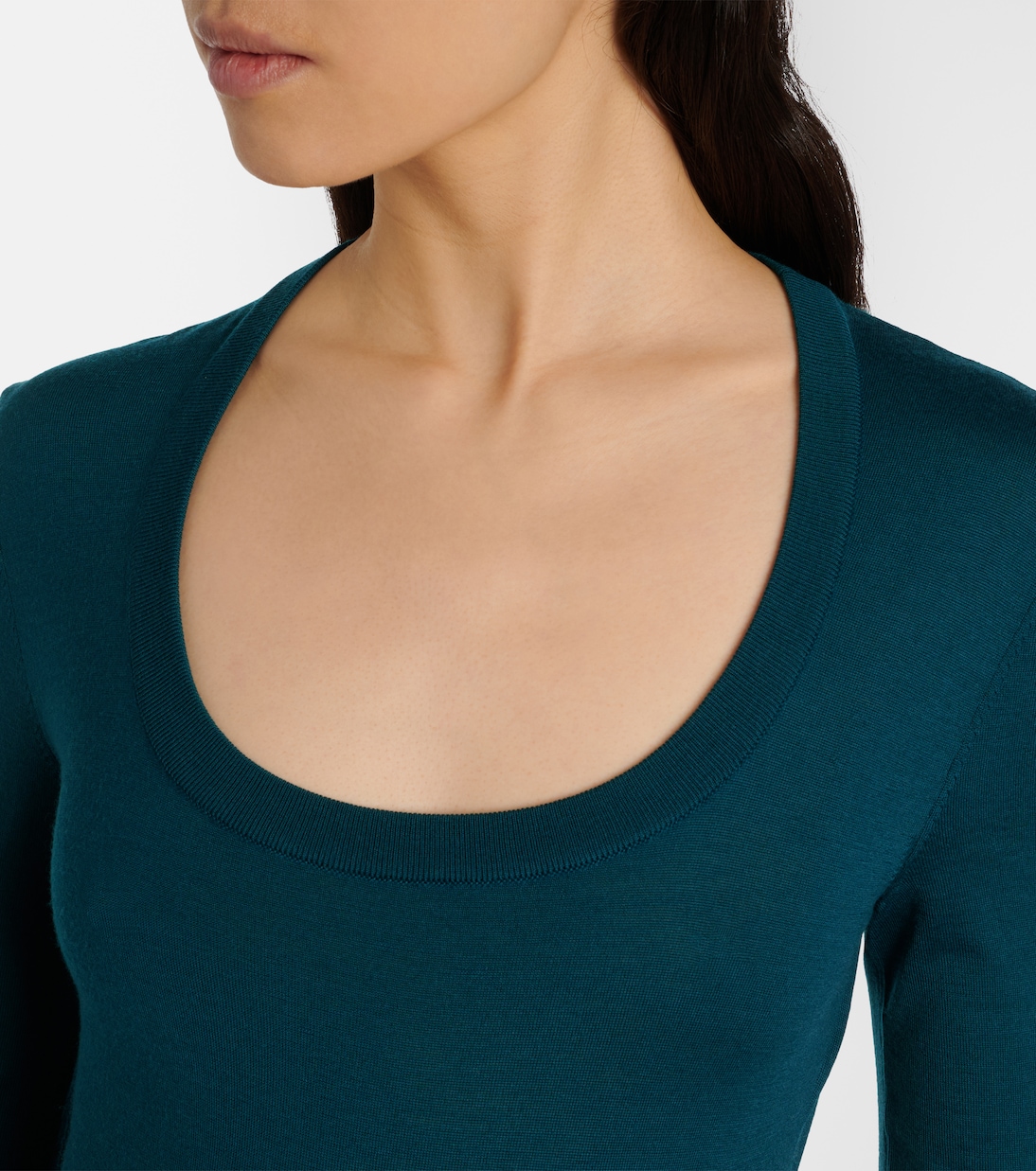 Ruffled wool-blend minidress | Alaïa