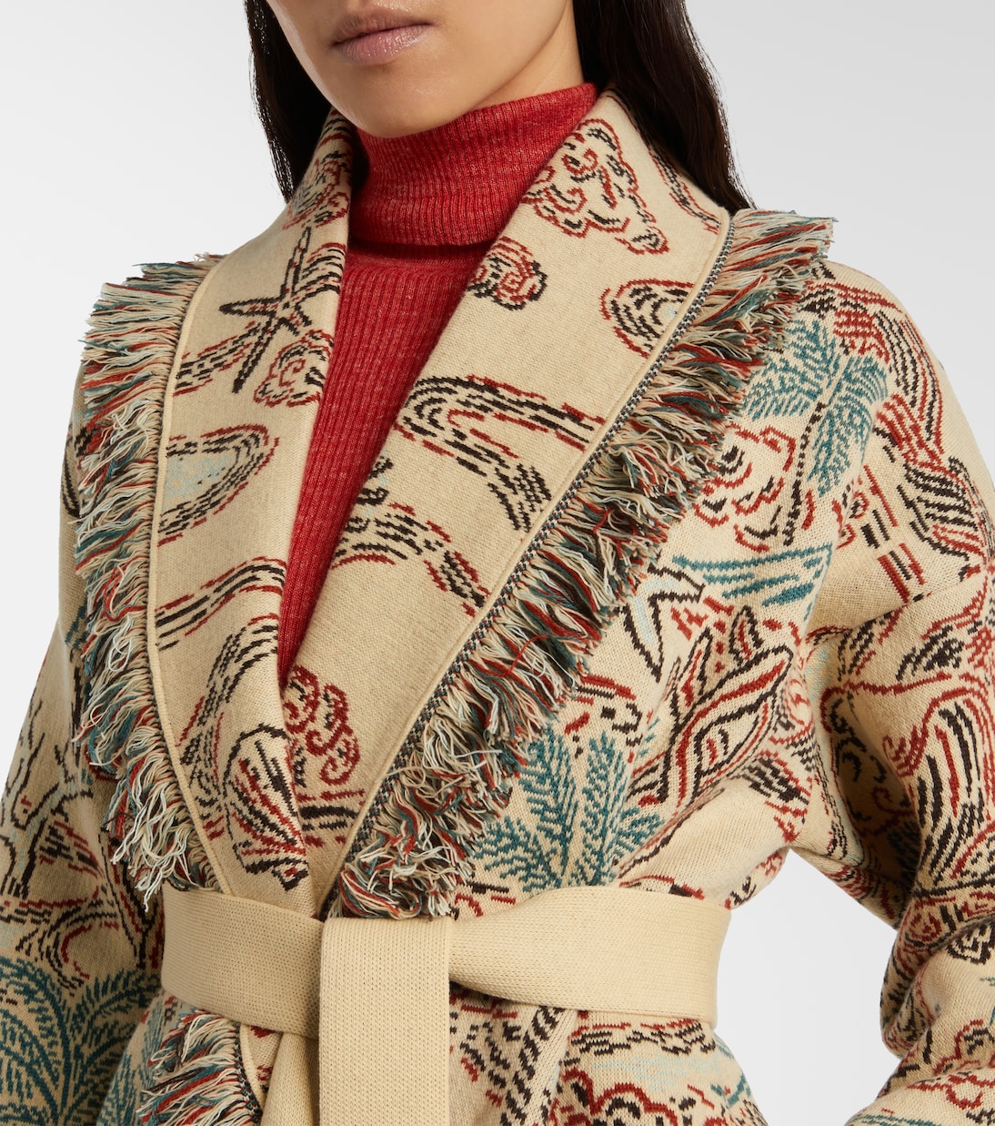 Sketched By The Sea wool cardigan | Alanui