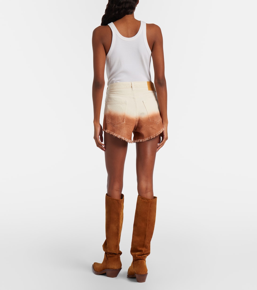 Shades Of Eden denim shorts | Alanui