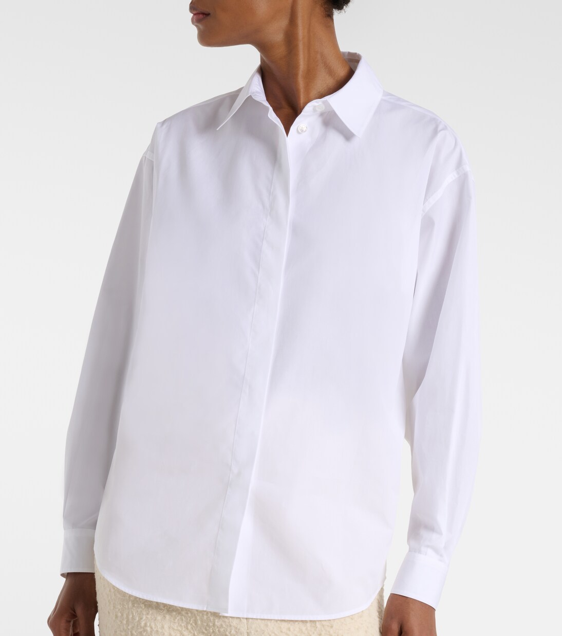 Esetan cotton poplin shirt | The Row