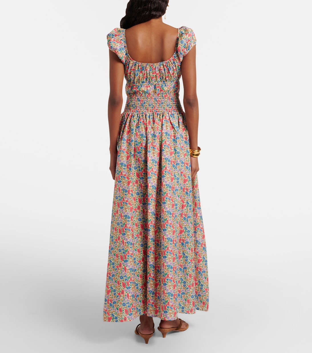 Millie floral cotton maxi skirt | Montce