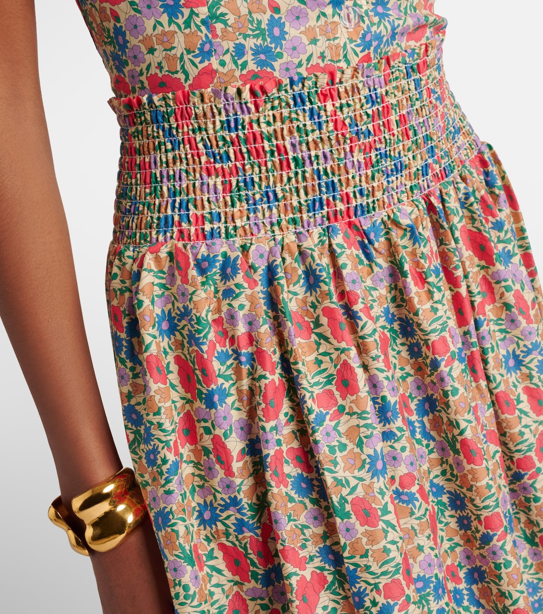 Millie floral cotton maxi skirt | Montce