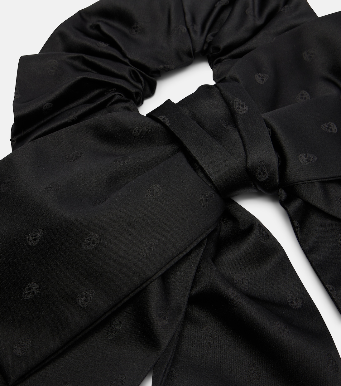 Skull silk jacquard scrunchie | McQueen