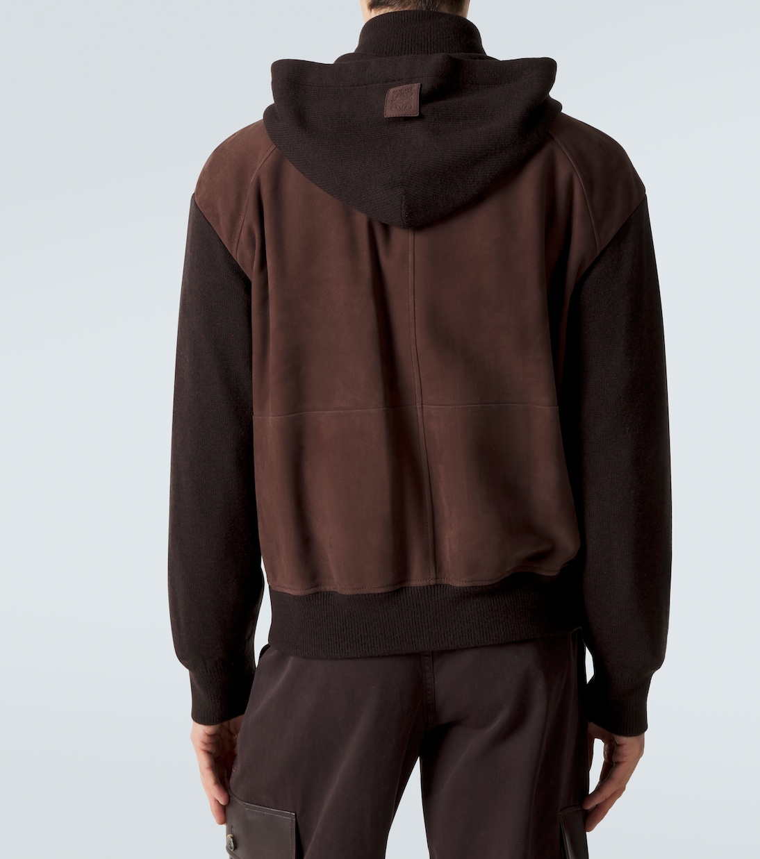 Sweat-shirt à capuche en daim | Loewe