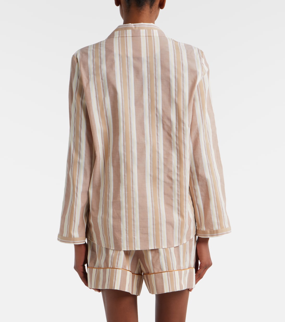 Striped cotton pajama shirt | Saint Laurent