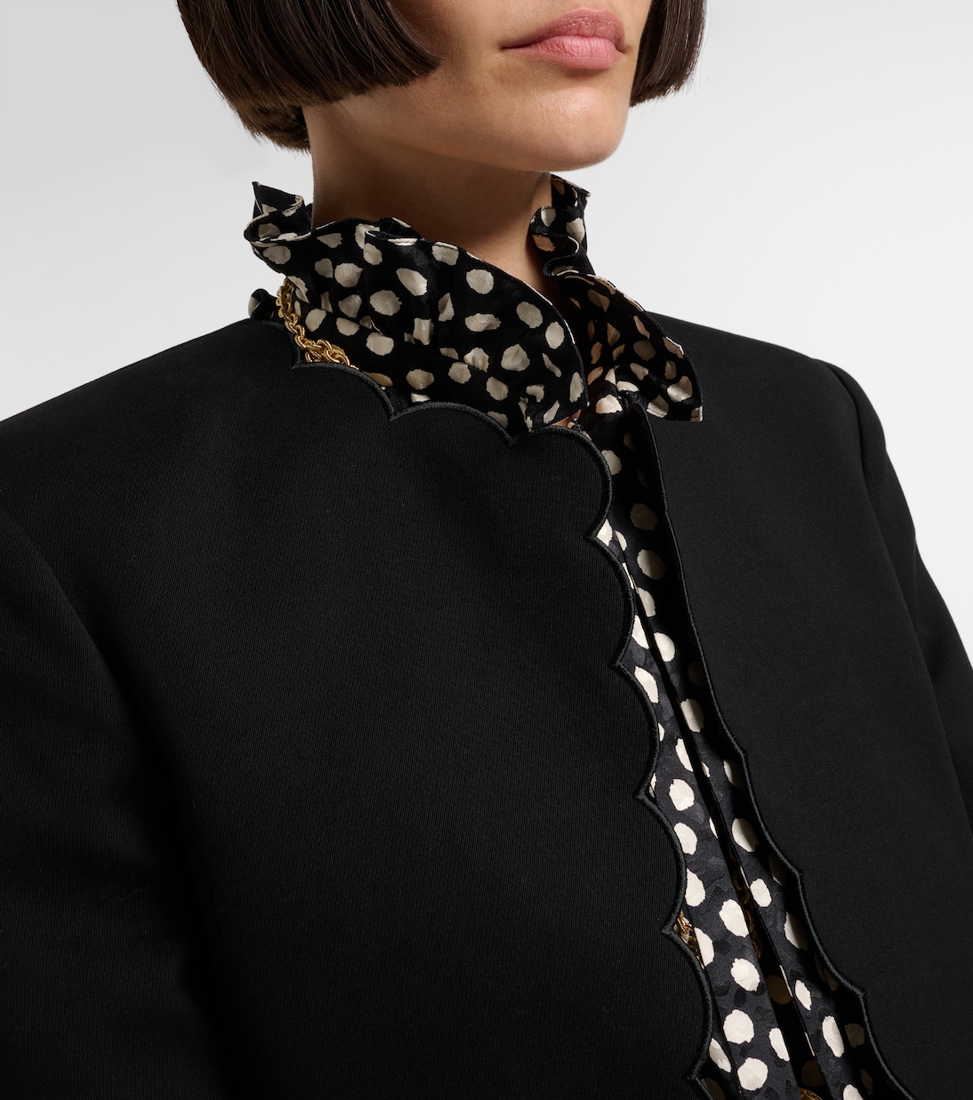 Chaqueta cropped de terciopelo de algodón | Chloé