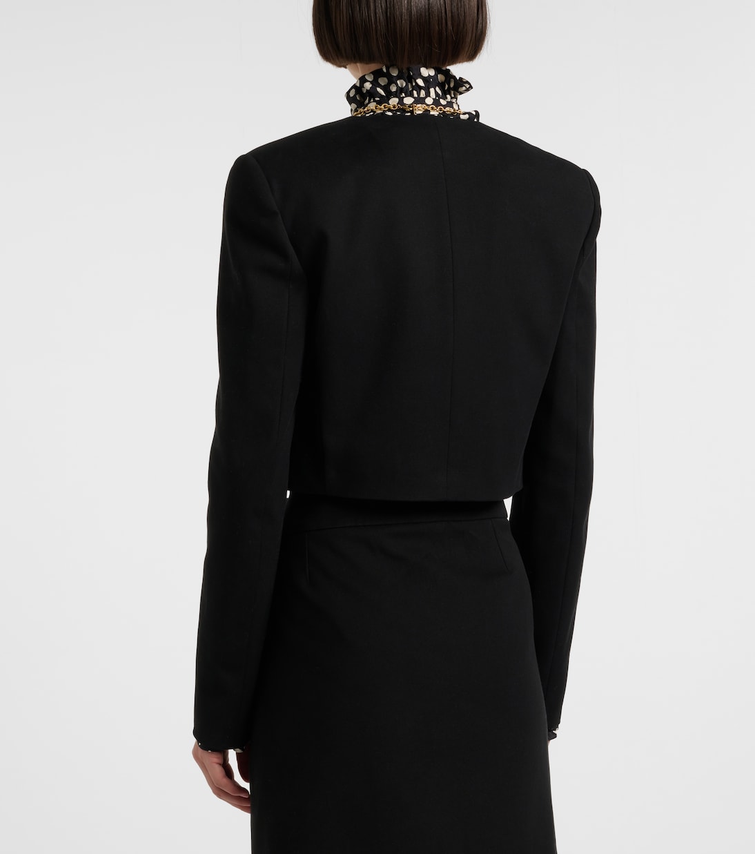 Chaqueta cropped de terciopelo de algodón | Chloé