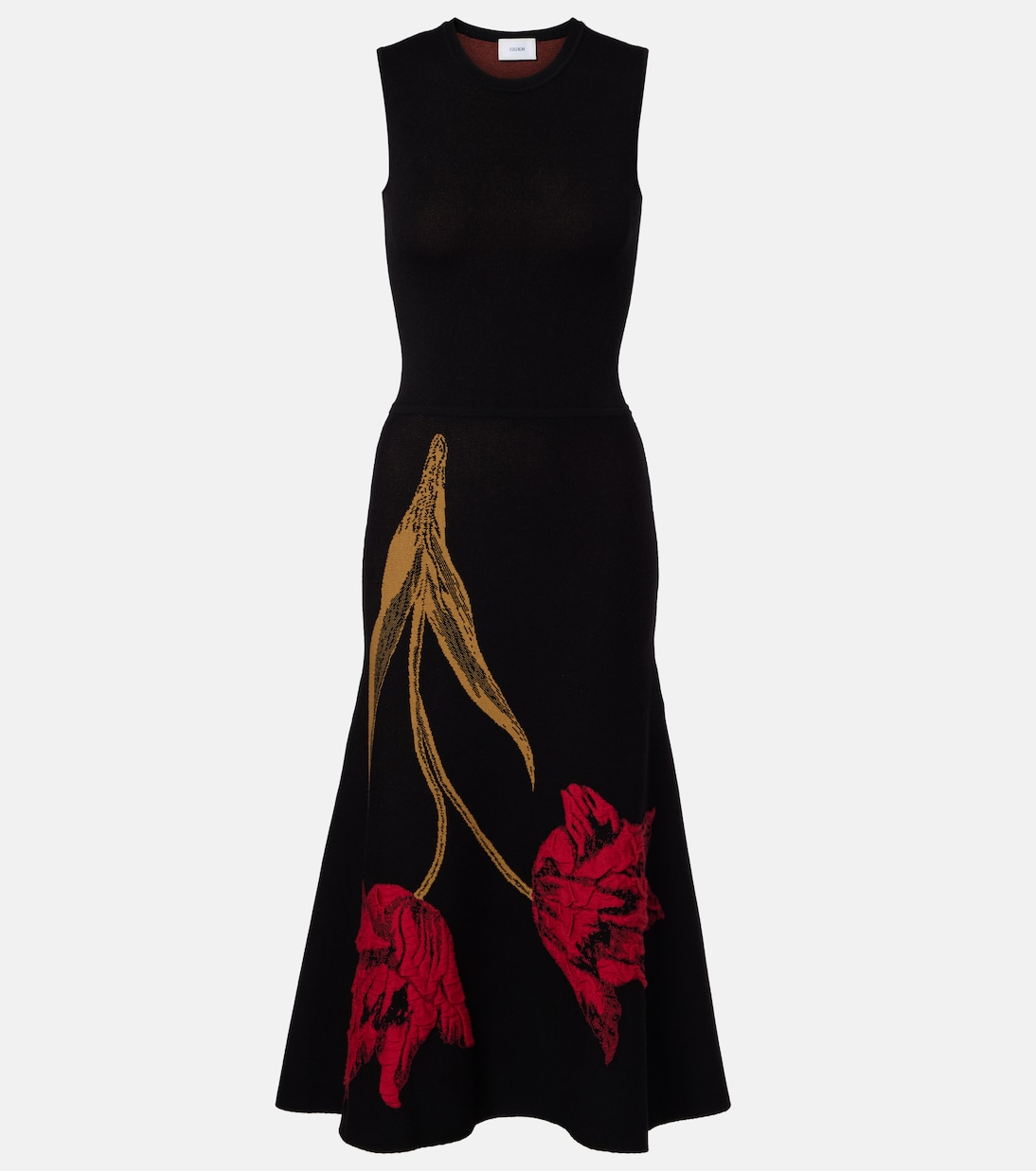 Floral jacquard midi dress | Erdem